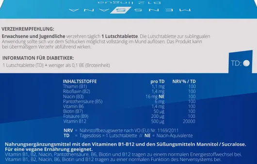 B12 Lingua Menssana 90 Lutschtabletten