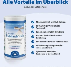 Blutdruck Salz Dr.Jacob s 250 G