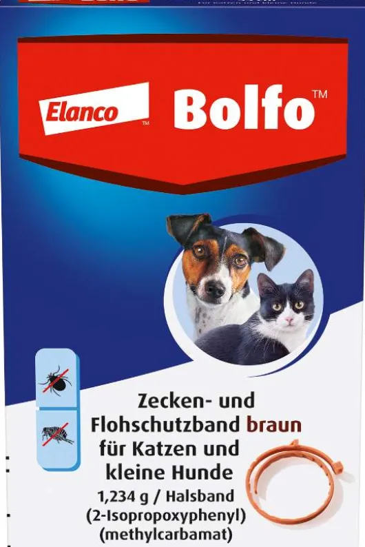 Bolfo Flohschutzband braun für Katzen und kleine Hunde 1 Stück