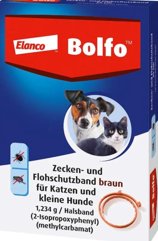 Bolfo Flohschutzband braun für Katzen und kleine Hunde 1 Stück