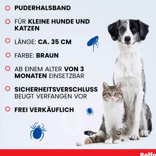 Bolfo Flohschutzband braun für Katzen und kleine Hunde 1 Stück