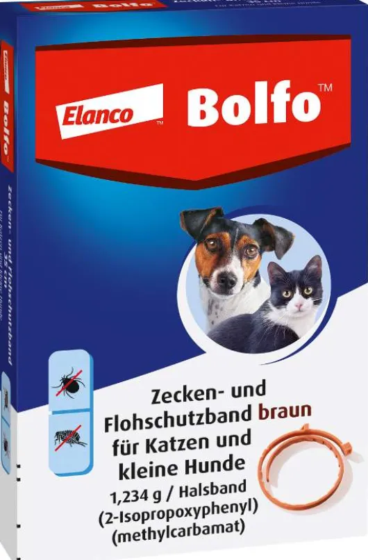 Bolfo Flohschutzband braun für Katzen und kleine Hunde 1 Stück