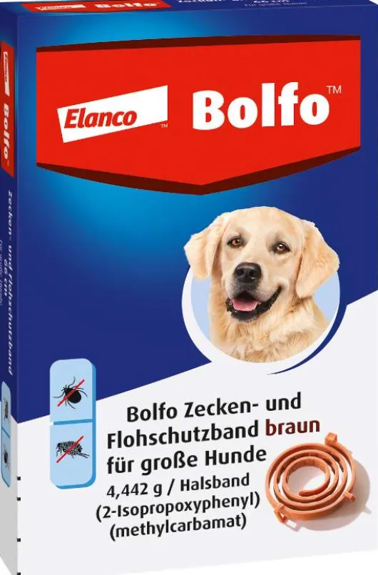Bolfo Flohschutzband braun für große Hunde 1 Halsband