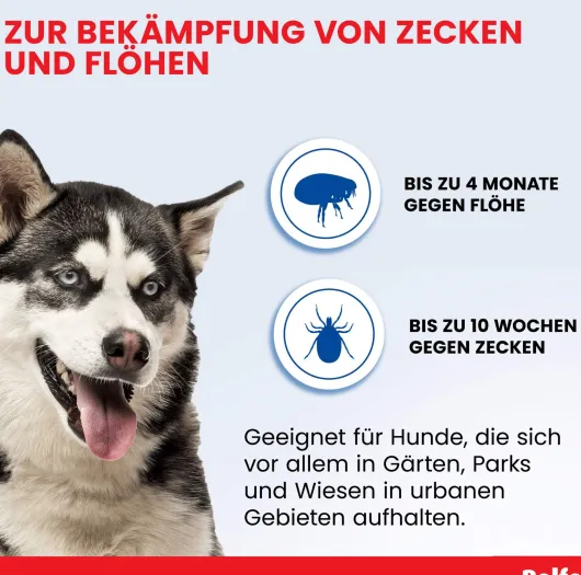 Bolfo Flohschutzband braun für große Hunde 1 Halsband