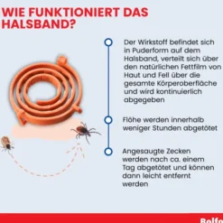 Bolfo Flohschutzband braun für große Hunde 1 Halsband