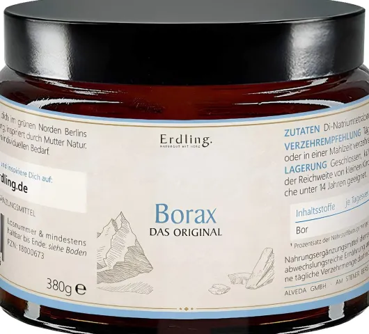 Borax Pulver Natriumtetraborat Rein Vegan 380 G