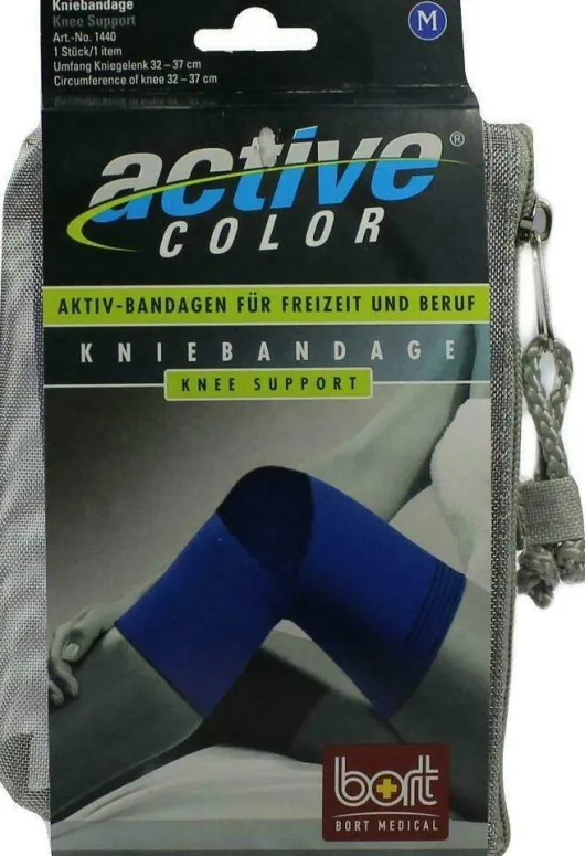 Bort Activecolor Kniebandage Medium Blau 1 Stück