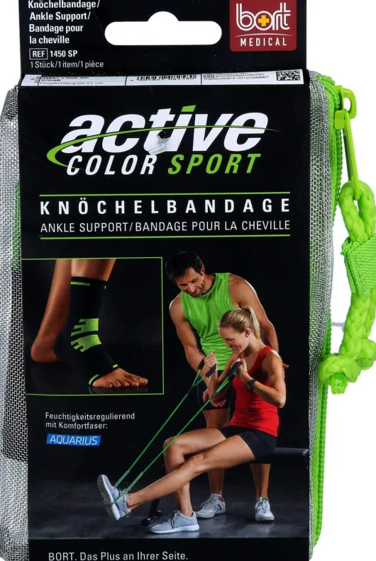 Bort Activec Sport Knöchelbandage Schwarz Grau Gr. S 1 Stück