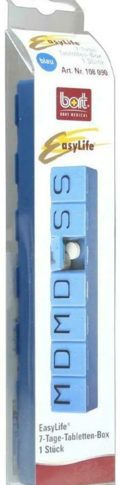 Bort Easylife 7 Tage Tablettenbox Blau 1 Stück
