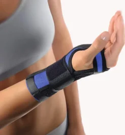 Bort Handgelenkstütze Mit Alu Band Links Xlarge Blau