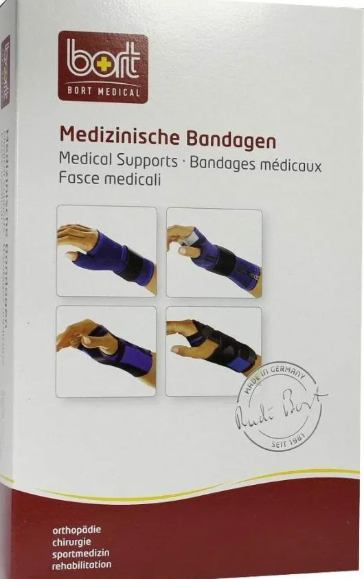 Bort Handgelenkstütze Mit Daumenaussparung Small Blau