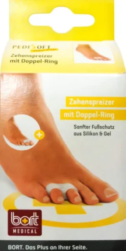 Bort Pedisoft Zehenspreizer M.Doppel-Ring Large 2 Stück