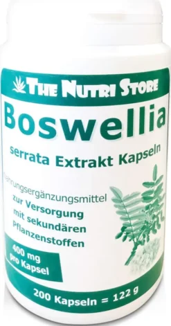 Boswellia 400 mg Extrakt Vegetarische Kapseln 200 Stück