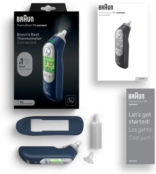 Braun Thermoscan 7+ Connect Ohrthermometer 1 Stück