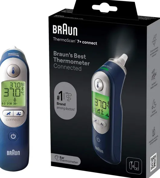 Braun Thermoscan 7+ Connect Ohrthermometer 1 Stück