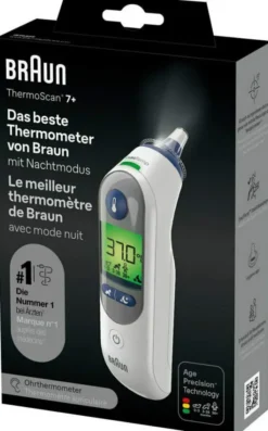 Braun Thermoscan 7+ Infrarot Ohrthermometer 1 Stück
