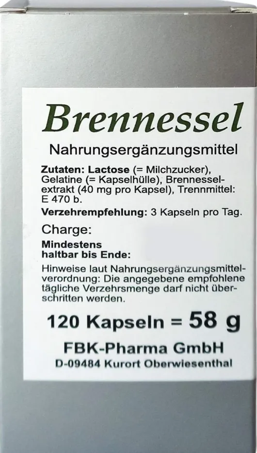 Brennessel 120 Kapseln