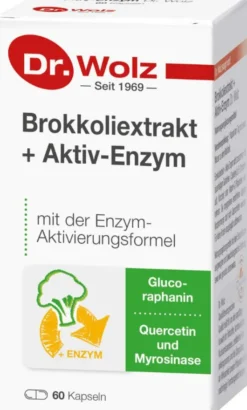 Brokkoli Extrakt + Aktiv-Enzym Dr. Wolz 60 Msr. Kapseln