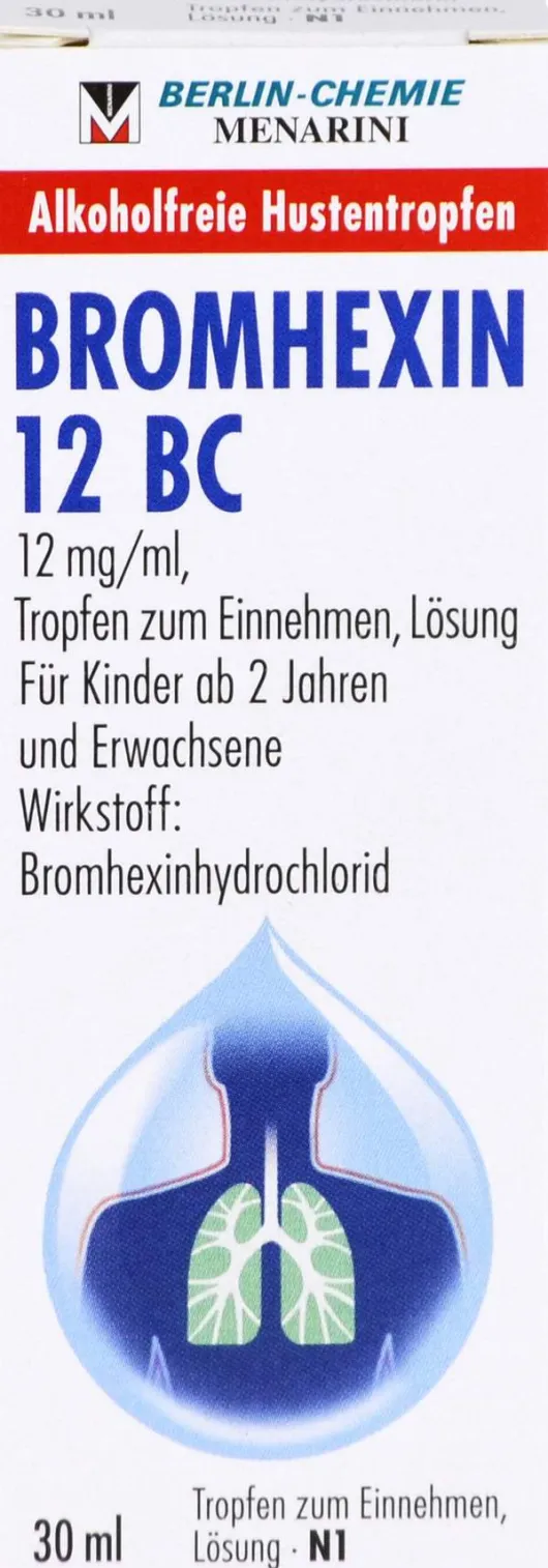 Bromhexin 12 Bc Tropfen zum Einnehmen 30 ml