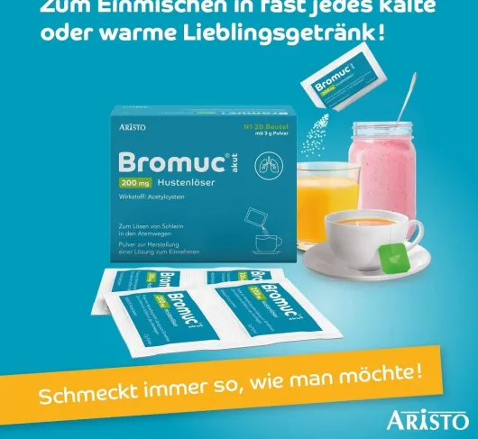 Bromuc Akut 200 mg Hustenlöser 20 Sticks