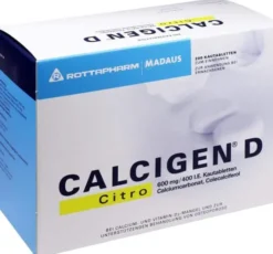 Calcigen D Citro 600 mg und 400 I.E. 200 Kautabletten