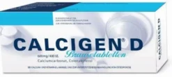 Calcigen D 600 mg und 400 I.E. Brausetabletten 40 Stück