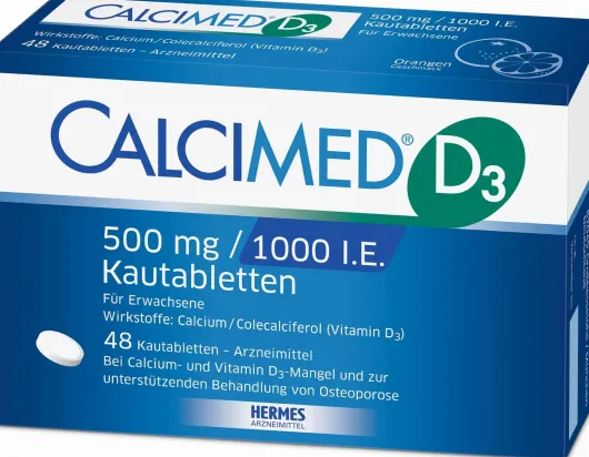 Calcimed D3 500 mg 1000 I.E. 48 Kautabletten