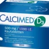 Calcimed D3 500 mg 1000 I.E. 120 Kautabletten