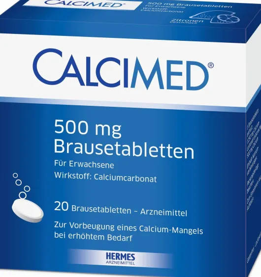 Calcimed 500 mg 20 Brausetabletten