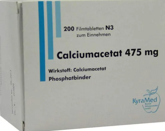 Calciumacetat 475 mg Filmtabletten 200 Filmtabletten