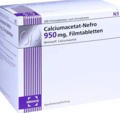 Calciumacetat Nefro 950 mg 200 Filmtabletten