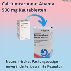 Calciumcarbonat Abanta 500 mg 100 Kautabletten