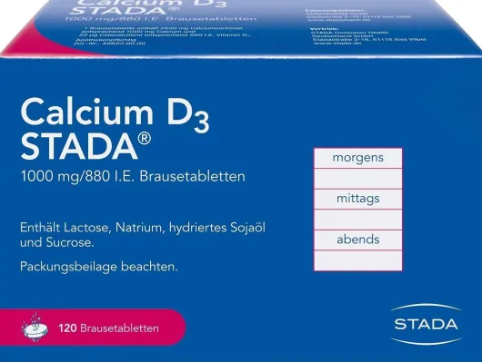 Calcium D3 Stada 1000 mg 880 I.E. 120 Brausetabletten