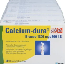 Calcium Dura Vit D3 Brause 1200 mg 800 I.E. 120 Brausetabletten