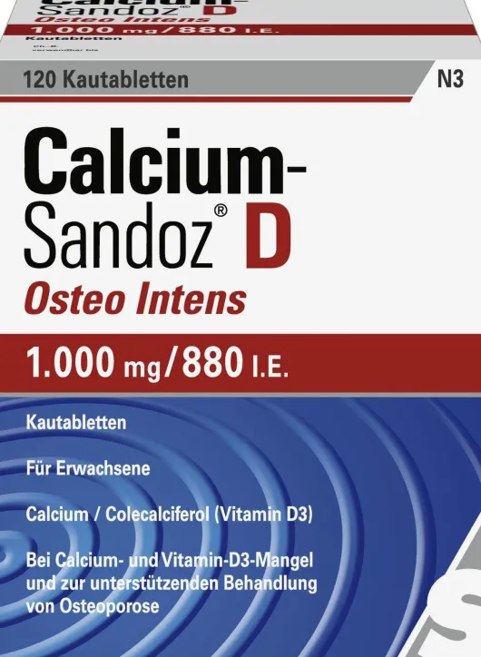 Calcium Sandoz D Osteo Intens 120 Kautabletten