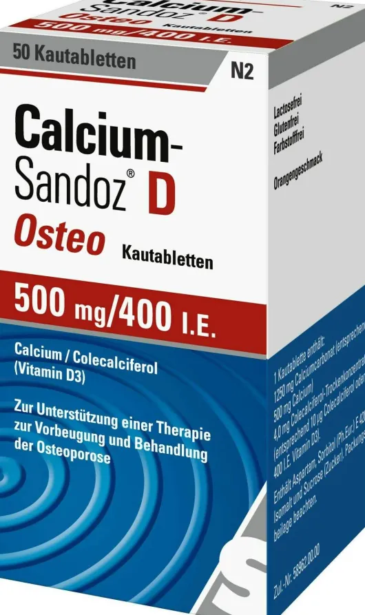 Calcium Sandoz D Osteo 50 Kautabletten