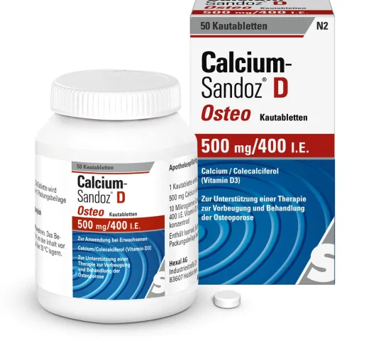 Calcium Sandoz D Osteo 50 Kautabletten