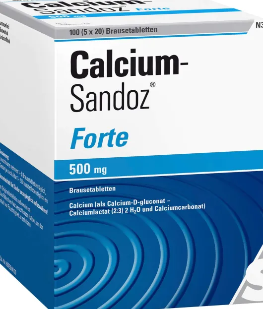 Calcium Sandoz forte 5 X 20 Brausetabletten