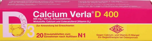 Calcium Verla D 400 20 Brausetabletten