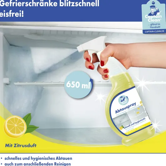 Captain Clean Abtauspray Lemon 650 ml