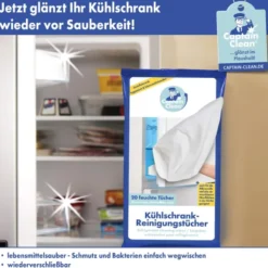Captain Clean Kühlschrank-Reinigungstücher 20er Set