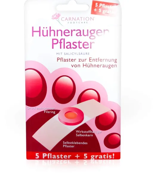 Carnation 5 Hühneraugen Pflaster + gratis 5 Stück