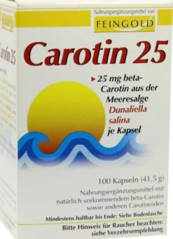 Carotin 25 Feingold Kapseln 100 Kapseln