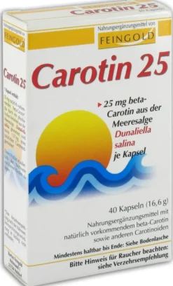 Carotin 25 Feingold Kapseln 40 Kapseln