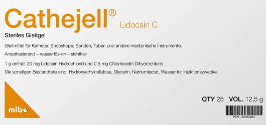Cathejell Lidocain C steriles Gleitgel 25 x 12,5g