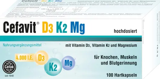 Cefavit D3 K2 mg 4000 I.E. 100 Kapseln