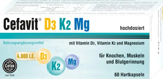 Cefavit D3 K2 mg 4000 I.E. 60 Kapseln