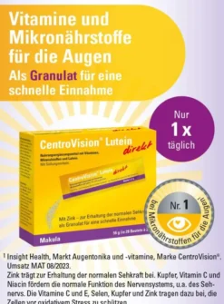 Centrovision Lutein Direkt 28 Beutel Granulat