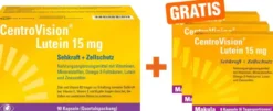 Centrovision Lutein 15 mg 90 Kapseln + gratis Centrovision Lutein 15 mg 18 Kapseln