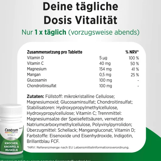 Centrum Vital+ Knochen Knorpel & Muskeln 30 Tabletten